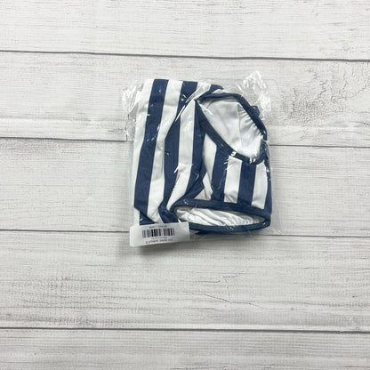 Hanna Andersson Toddler Girl One Piece Swimsuit Blue Striped NEW 18-24 Months