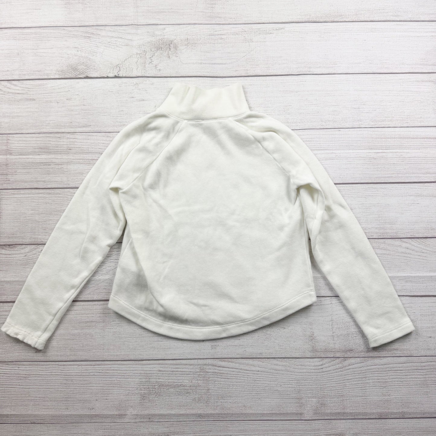 Crewcuts Girls Fleece Mock Neck Pullover Button Shoulder Cozy Sweatshirt M