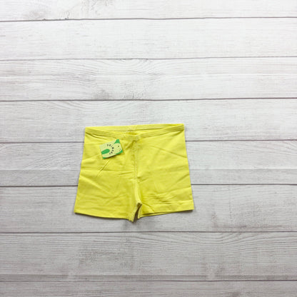 Primary Kids Yellow Bike Shorts Cotton Blend Everyday Wear NWT 6-7