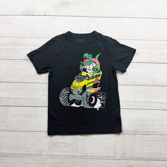 Children's Place Monster Truck Bus Dinosaur Graphic Boys T-Shirt S 5-6