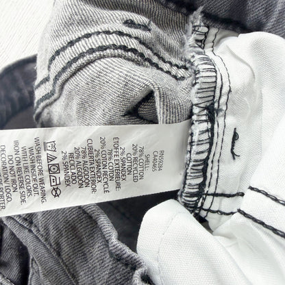 Children’s Place Girls Gray Relaxed Straight Jeans With Studded Accents 8