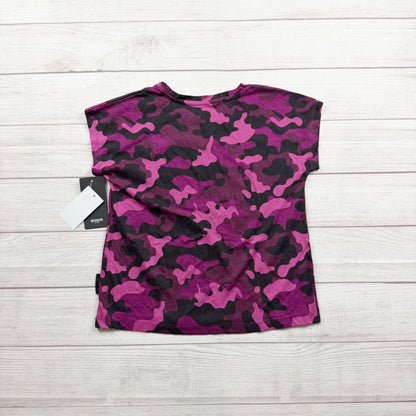 Hudson Girls Pink Camo Crewneck Graphic Tee Cotton Blend NWT L 12-14