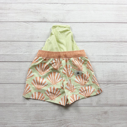 Little Co. By Lauren Conrad Boys Swim Trunks Seashell Print Mesh Lined 4T