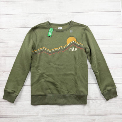 GAP Kids Sweatshirt Crewneck Fleece Pullover Mountain Graphic Top NWT 14-16
