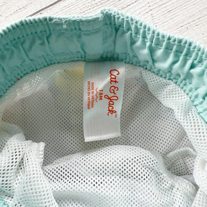 Cat & Jack Baby Boy Swim Shorts Tropical Leaf Print Board Shorts 18 Months