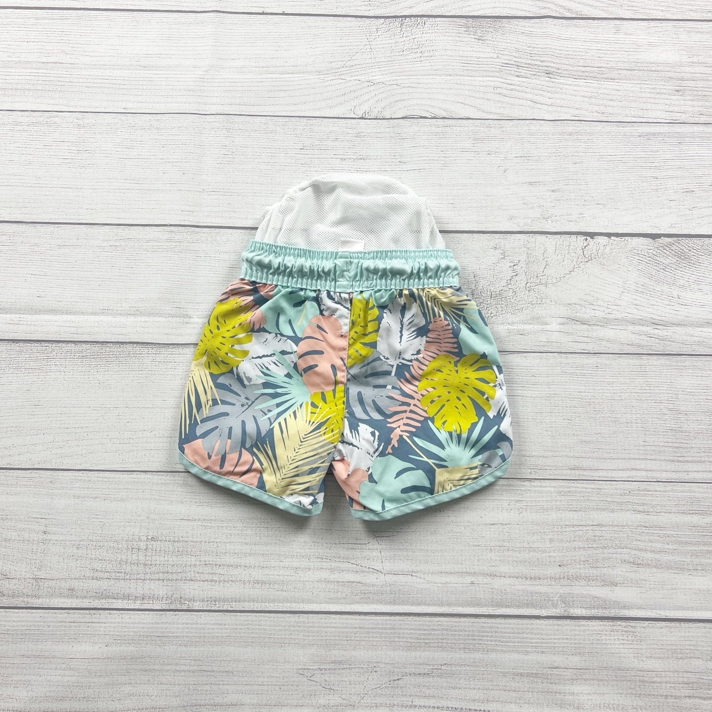 Cat & Jack Baby Boy Swim Shorts Tropical Leaf Print Board Shorts 18 Months