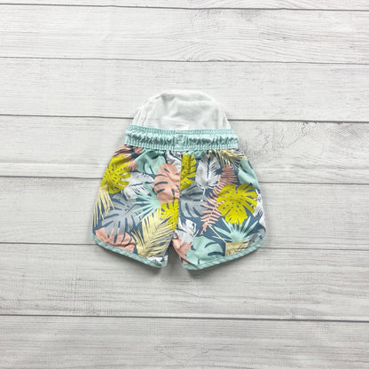 Cat & Jack Baby Boy Swim Shorts Tropical Leaf Print Board Shorts 18 Months