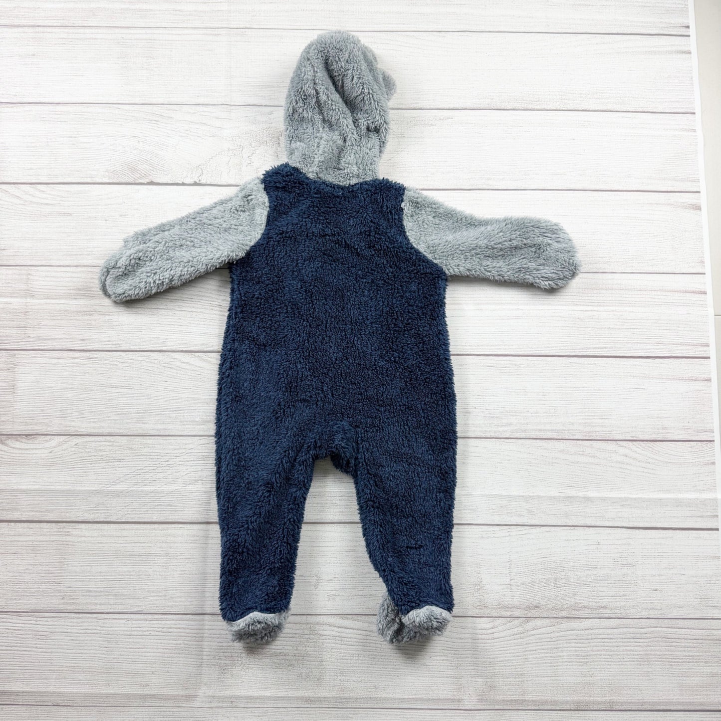 NFL New England Patriots Baby Fleece Bunting Hooded One Piece 6-9 Months