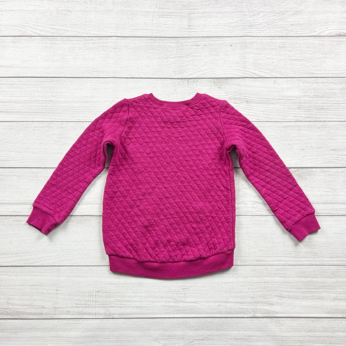 Juicy Couture Quilted Sweatshirt Girls “Juicy” Rhinestone Logo Pullover Top 5