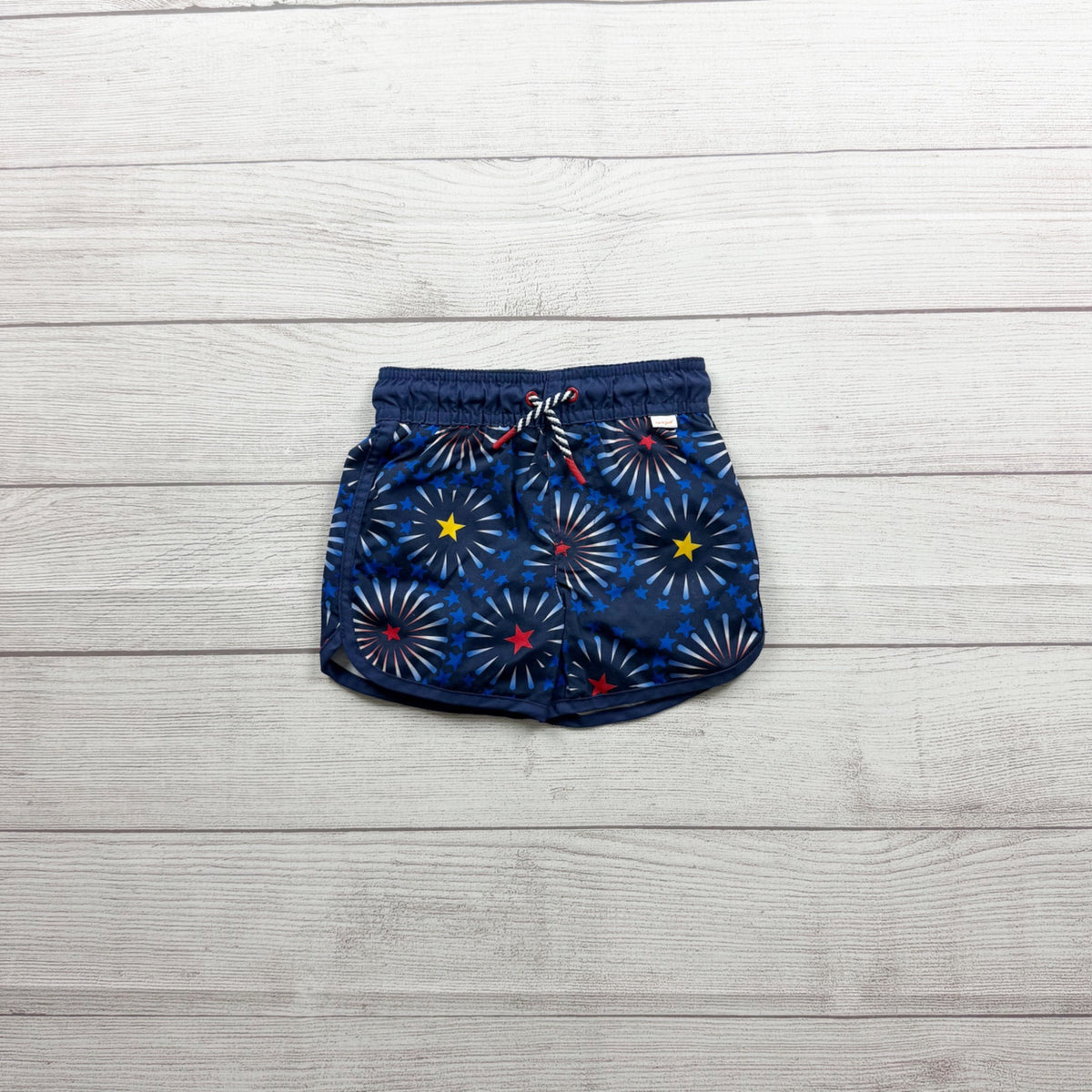 Cat & Jack Baby Boys Swim Trunks Firework Star Print Navy 9-12 Months