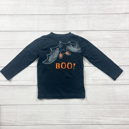 Carter’s Just One You Toddler Halloween Shirt Black Bat Boo Long Sleeve Tee 4T