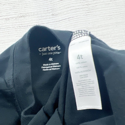 Carter’s Just One You Toddler Halloween Shirt Black Bat Boo Long Sleeve Tee 4T