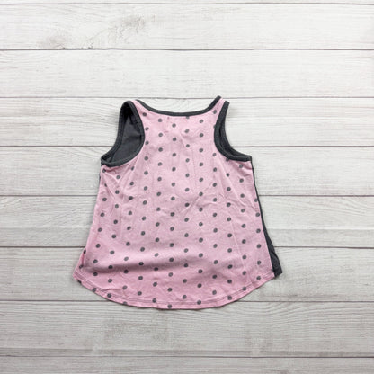 Disney Artist Collection Girls Minnie Mouse Tank Top Sleeveless Shirt M