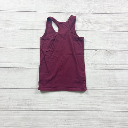 Old Navy Girls Tank Top Burgundy Be Kind Graphic Racerback 6-7