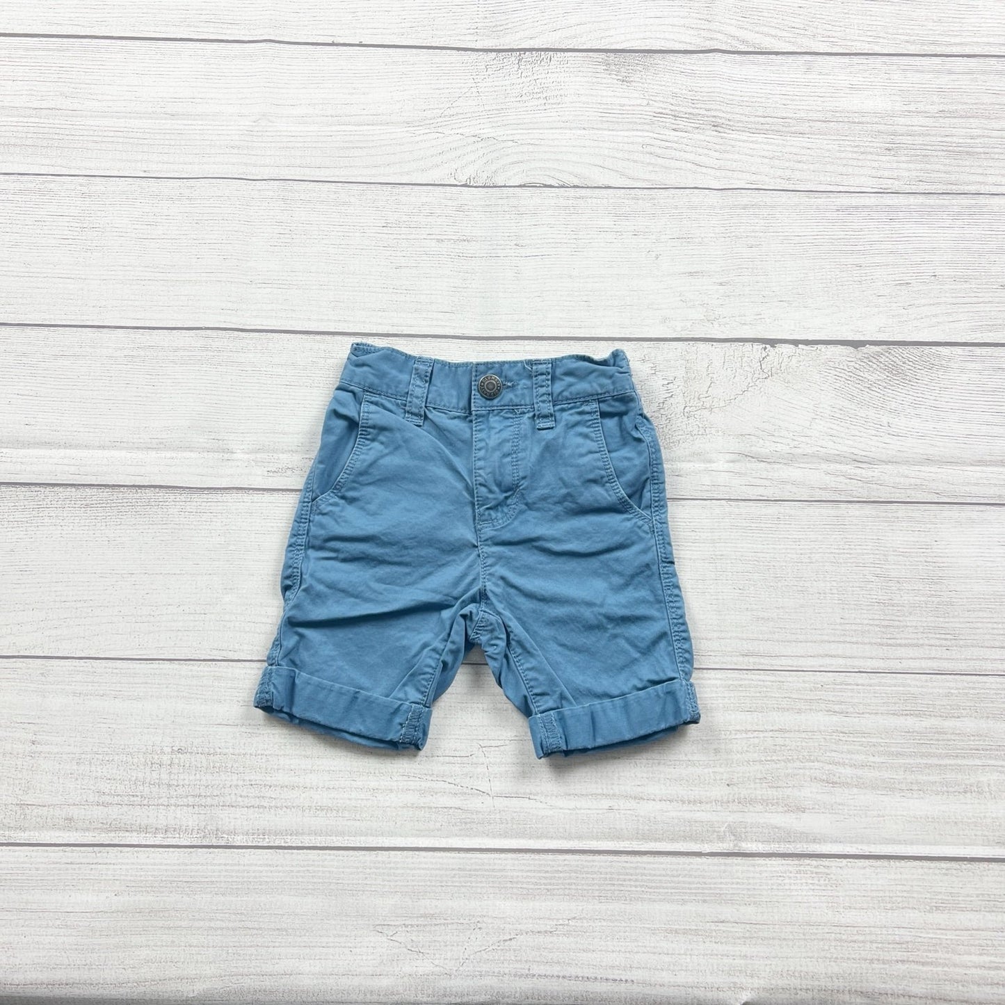 Old Navy Toddler Boys Chino Shorts Rolled Cuff Casual Shorts 12-18 Months