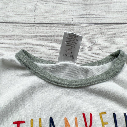 Modern Kids "Thankful For My Family" Toddler Pajamas Set Turkey Print 2T