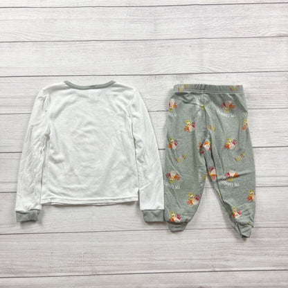 Modern Kids "Thankful For My Family" Toddler Pajamas Set Turkey Print 2T