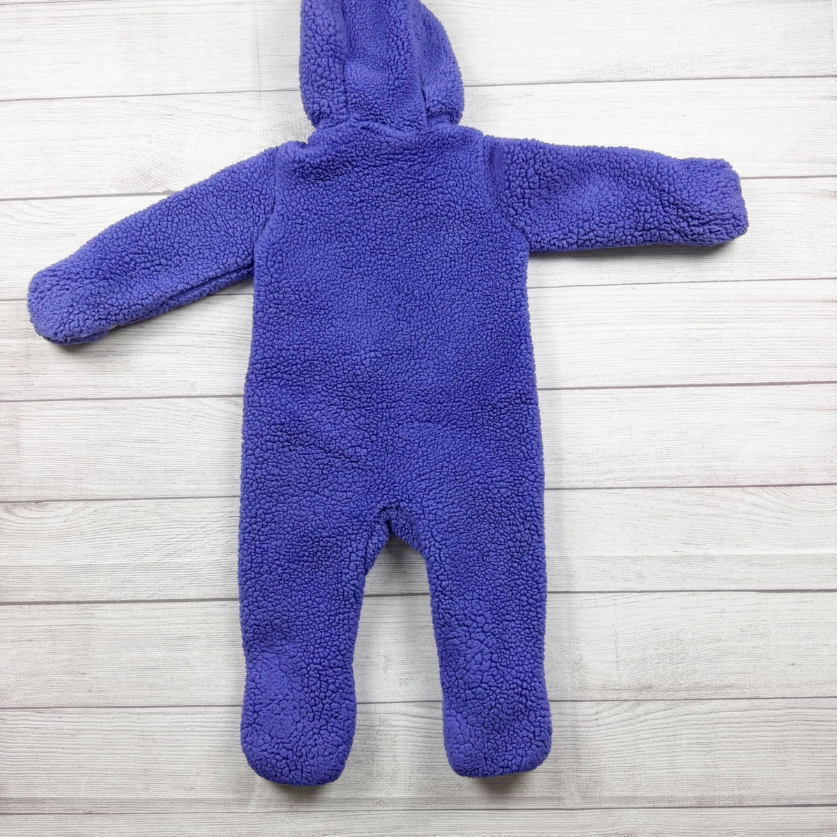 Snozu Toddler Fleece Bunting Suit Purple Hooded Full Zip Outerwear 12-18 Months