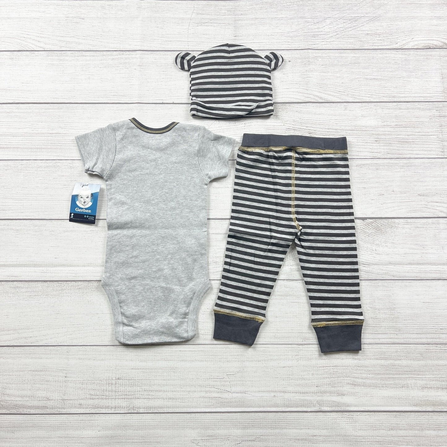 Gerber Baby 3pc Outfit Set Just Lion Around NWT 6-9 Months