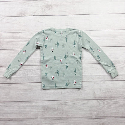 Carter’s Holiday Christmas Snowman and Tree Print Waffle Pajamas 5T