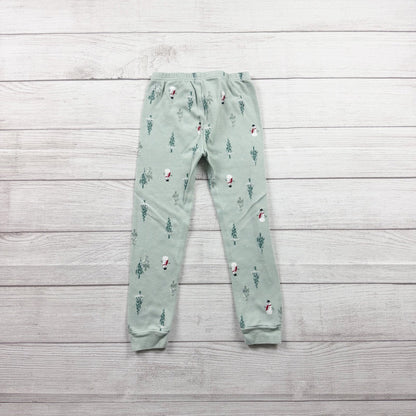 Carter’s Holiday Christmas Snowman and Tree Print Waffle Pajamas 5T