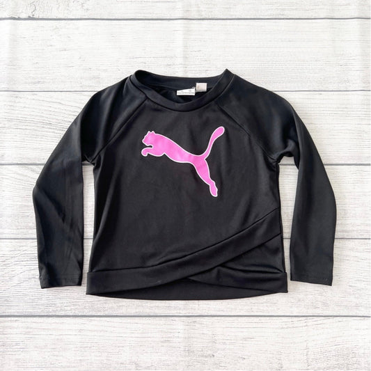 Puma Toddler Girl Long Sleeve Athletic Top Logo 12-18 Months