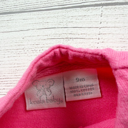 Koala Baby Girls Pink Long Sleeve Cardigan Sweater Months Lightweight 6-9 Months