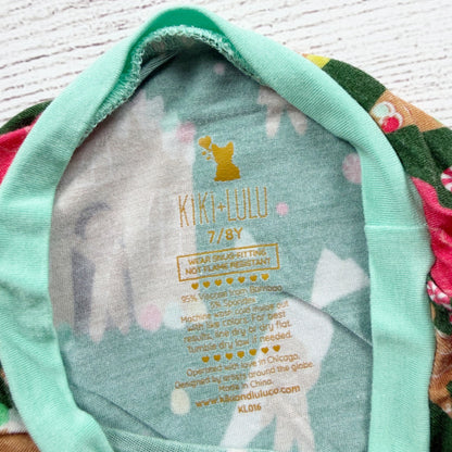 Kiki + Lulu Holiday Pajama Set Gingerbread House Print 7-8