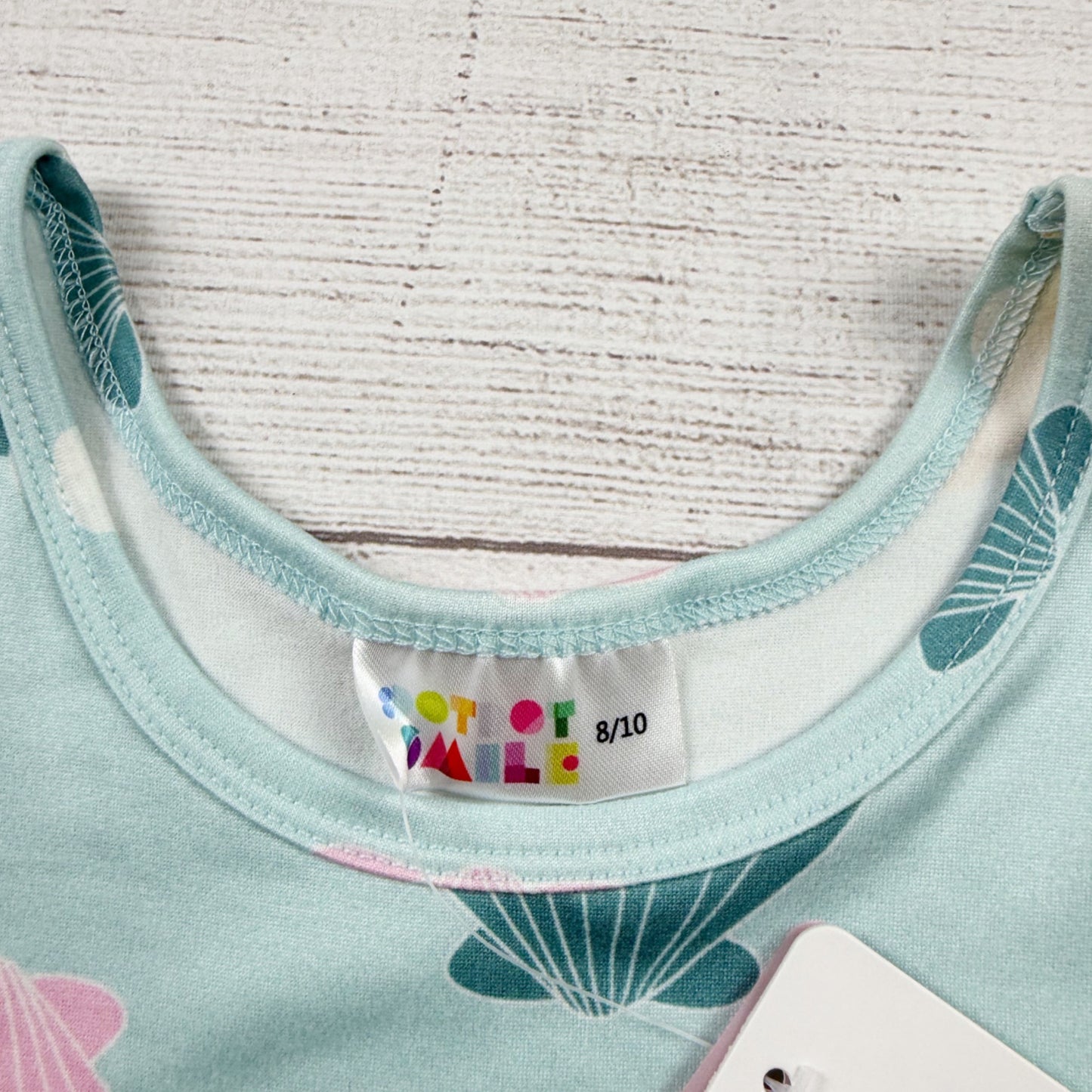 Dot Dot Smile DDS Sleeveless Seashell Print Dress Multicolor NWT 8-10