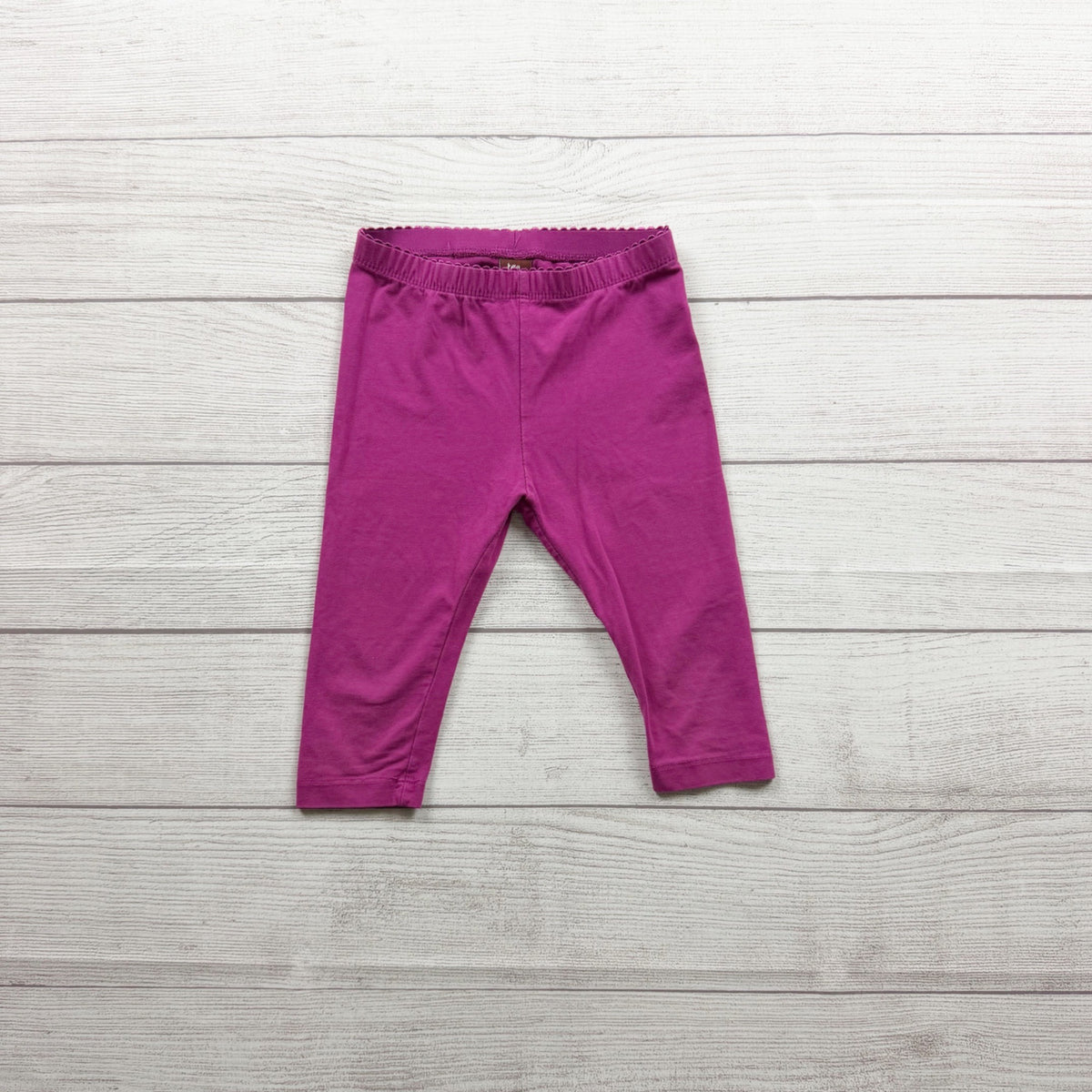 Tea Collection Capri Girls Purple Leggings Stretchy Waist Comfortable Fit 4