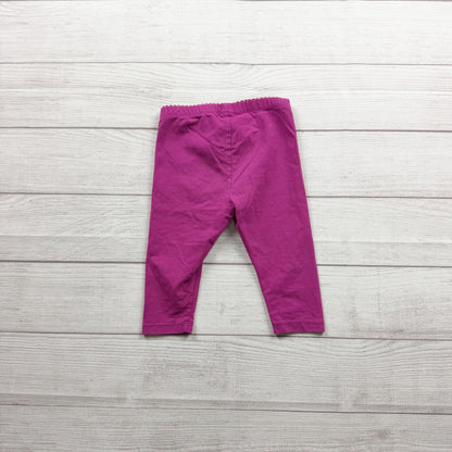 Tea Collection Capri Girls Purple Leggings Stretchy Waist Comfortable Fit 4