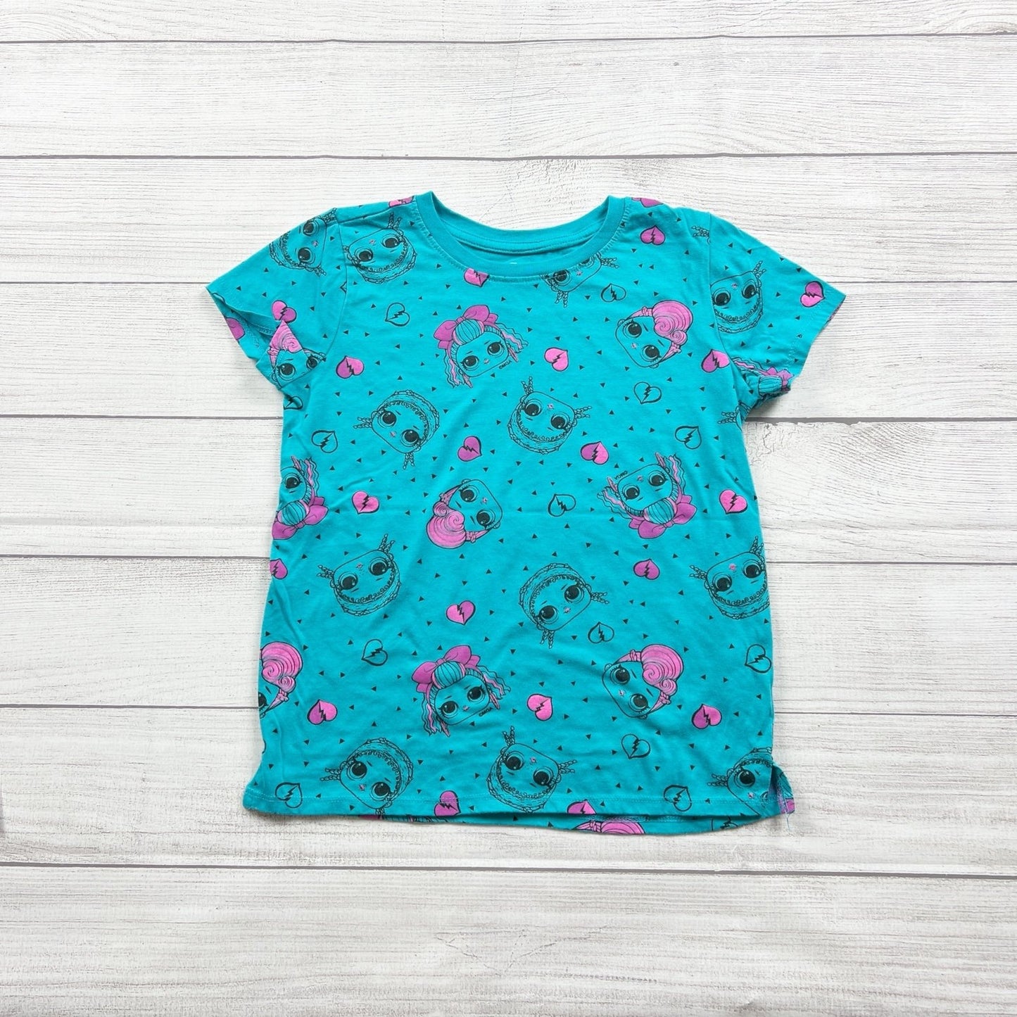 LOL Surprise! Girls Short Sleeve Graphic T-Shirt Blue L 10-12