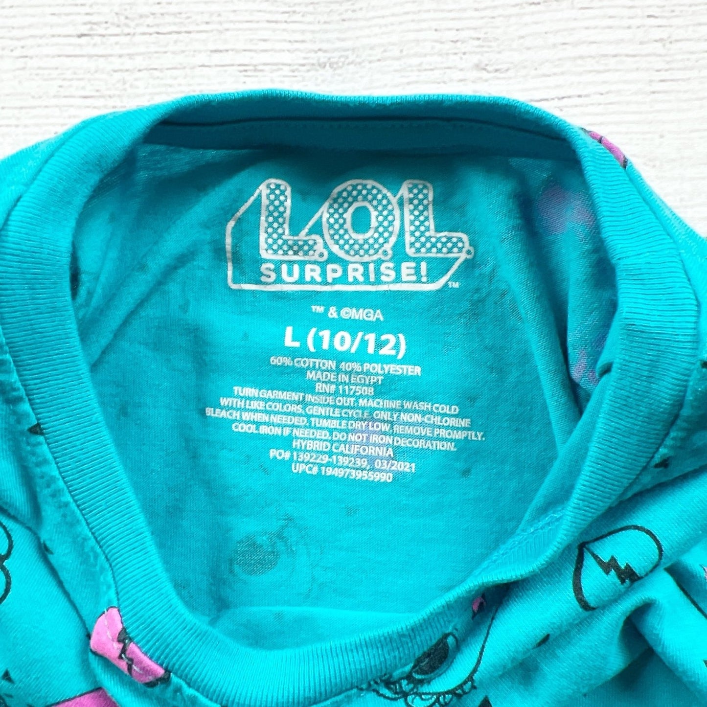 LOL Surprise! Girls Short Sleeve Graphic T-Shirt Blue L 10-12