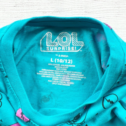 LOL Surprise! Girls Short Sleeve Graphic T-Shirt Blue L 10-12