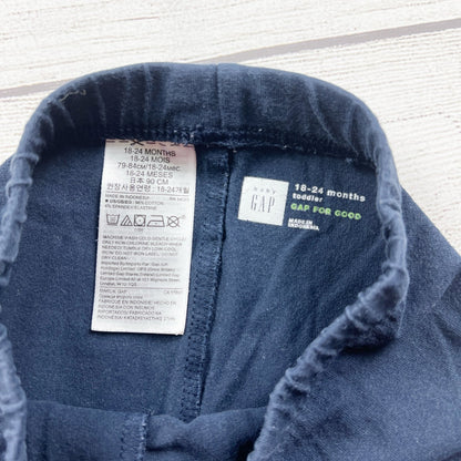 Baby Gap Toddler Navy Blue Leggings Cotton Blend Soft Lightweight 18-24 Months