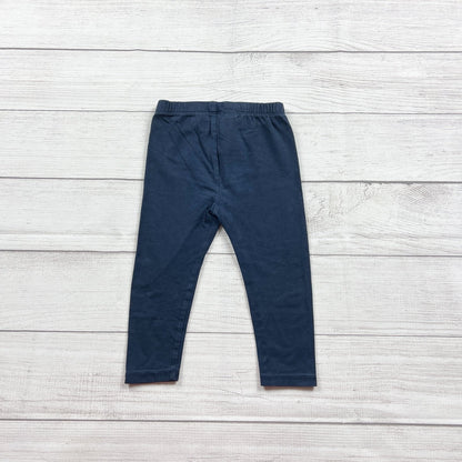 Baby Gap Toddler Navy Blue Leggings Cotton Blend Soft Lightweight 18-24 Months
