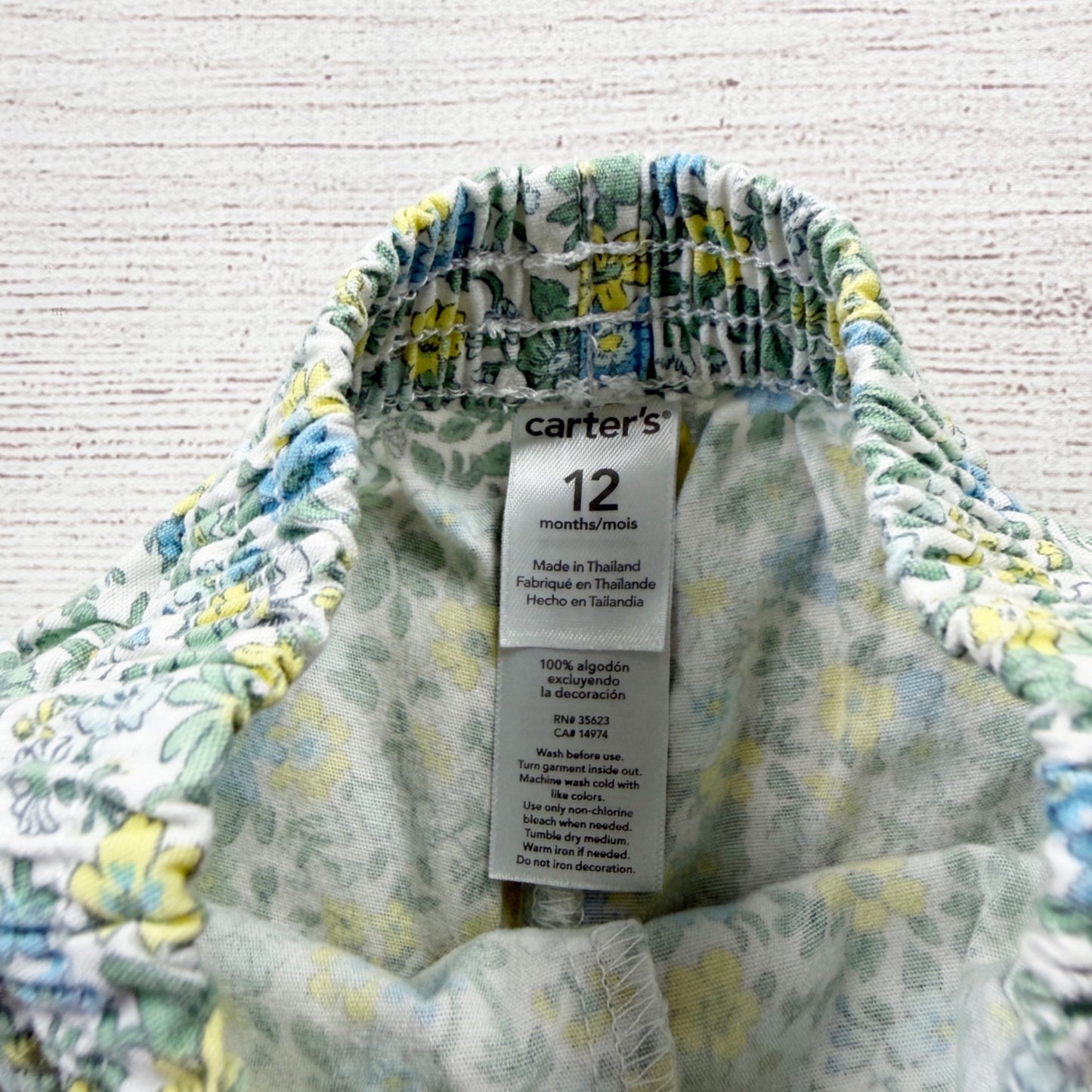 Carter’s Baby Girl Floral Print Cotton Shorts 9-12 Months