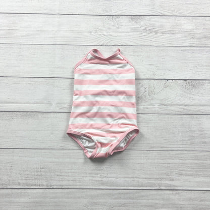 Hanna Andersson Toddler Girl One Piece Swimsuit Pink Striped NEW 18-24 Months