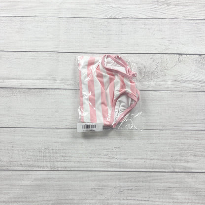 Hanna Andersson Toddler Girl One Piece Swimsuit Pink Striped NEW 18-24 Months