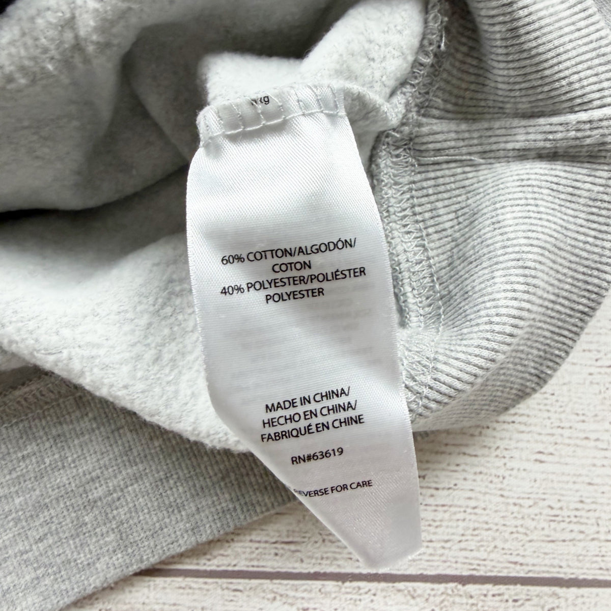New Balance Grey Pullover Hoodie Kangaroo Pocket Kids Casual Style 4