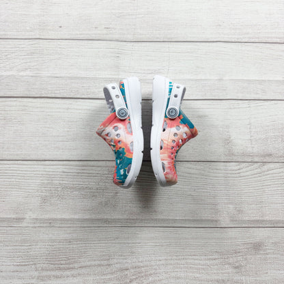 Joybees Kids Clogs Tie Dye Multi Color Slip-On Sandals Lightweight 10-11