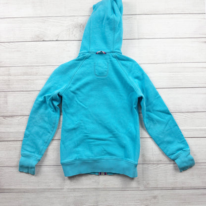 Ivivva Lululemon Girl’s Blue Sherpa-Lined Full Zip Hoodie 10