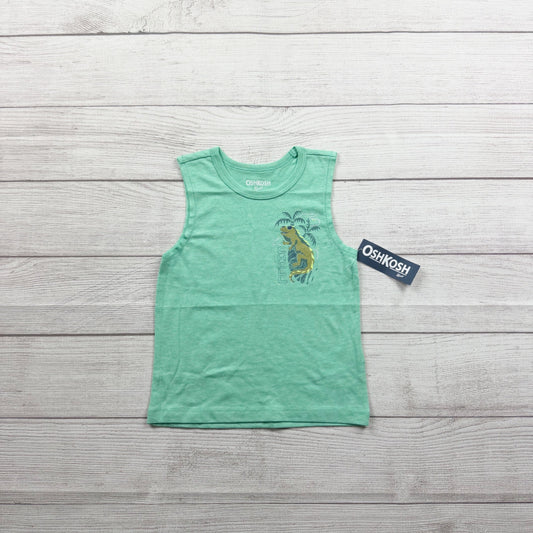 OshKosh B'gosh Boys Sleeveless Tank Top Dinosaur Graphic NWT 18-24 Months