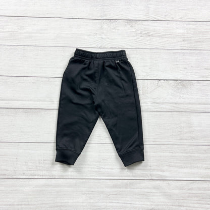 Nike Dri-Fit Baby Jogger Pants Elastic Waist Black Yellow Logo 12-18 Months