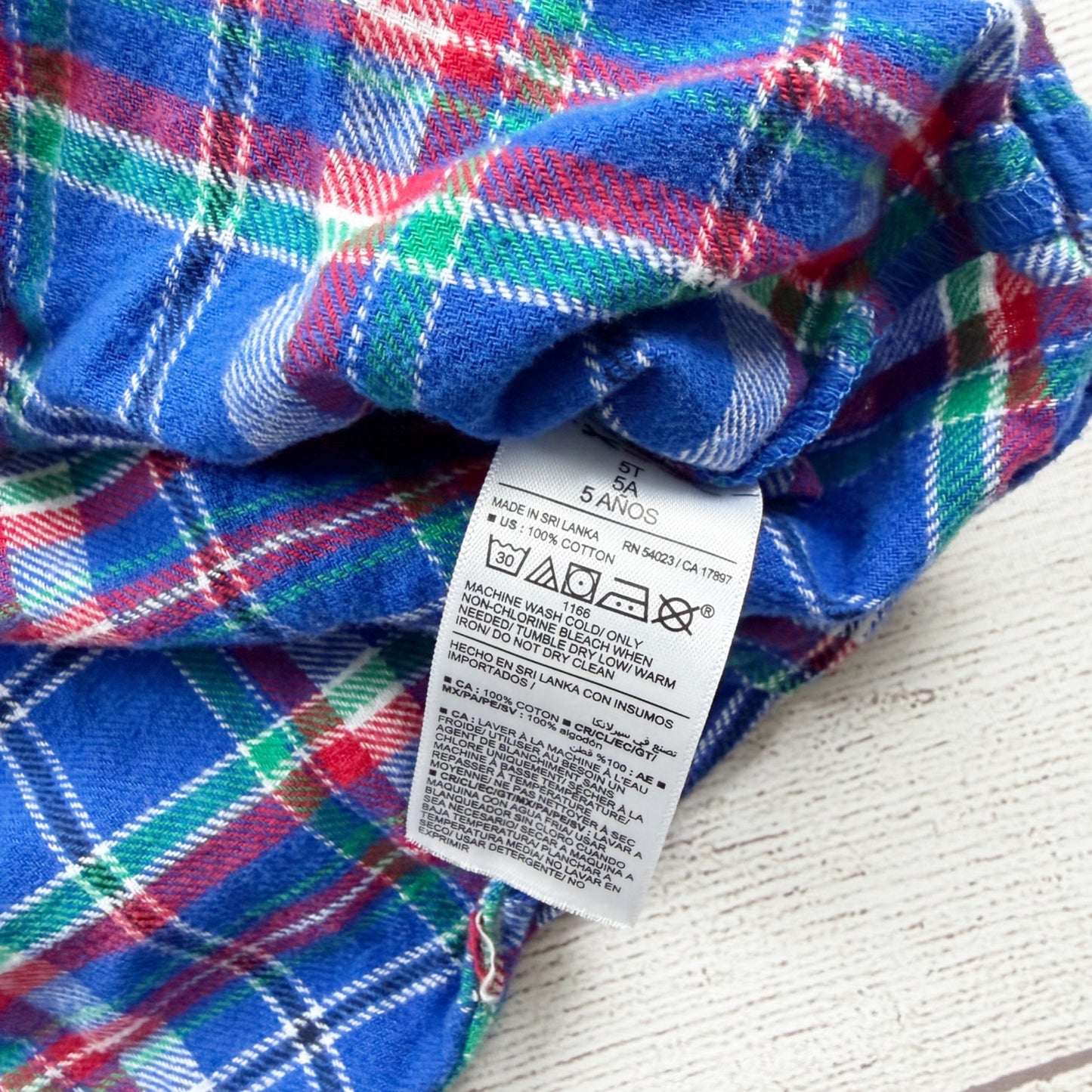 Old Navy Toddler Boys Blue Plaid Button-Up Flannel Shirt Long Sleeve 5T