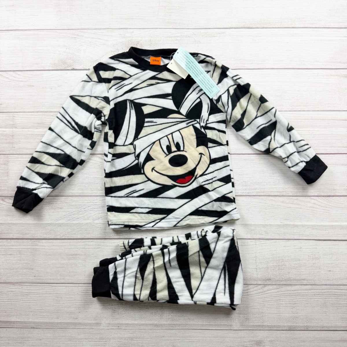 Disney Mickey Mouse Mummy Pajama Set Halloween Kids NWT 6