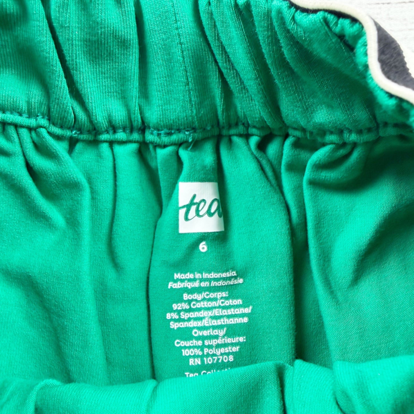 Tea Collection Girls Green Tiered Tulle Skirt Elastic Waist Lightweight 6
