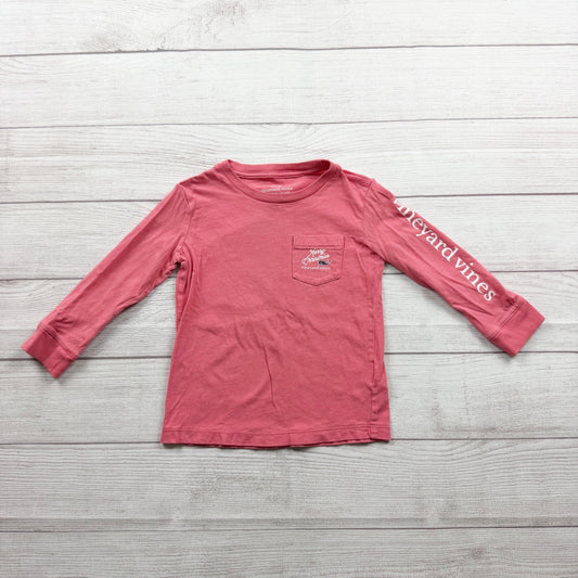 Vineyard Vines Merry Christmas Long Sleeve Tee Toddler Holiday 3T