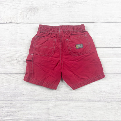 Old Navy Baby Boy Cargo Shorts Red Shorts 12-18 Months