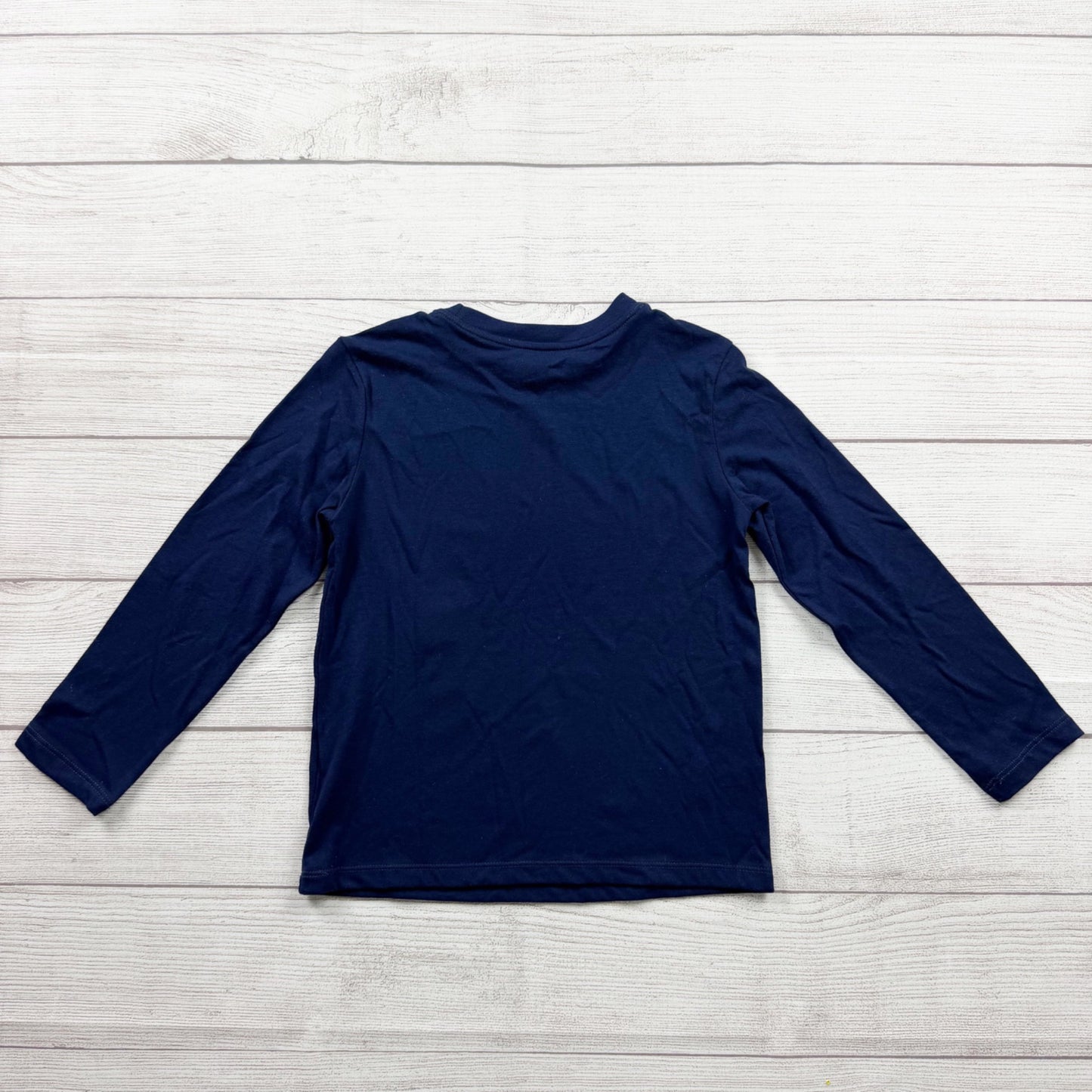 Cat & Jack Kids Long Sleeve Shirt Navy Blue Basic Tee NWT XS 4-5